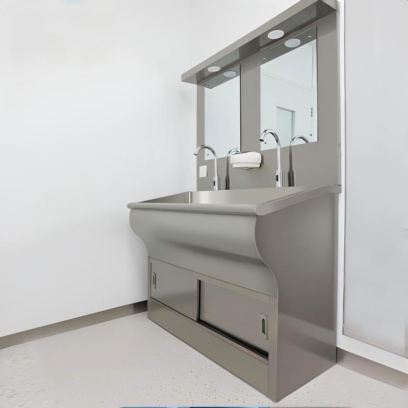 Factory Foot Pedal Hand Wash Sink 304 Stainless Steel Medical Surgical Operating Theatre Scrub Sink for Hospital
