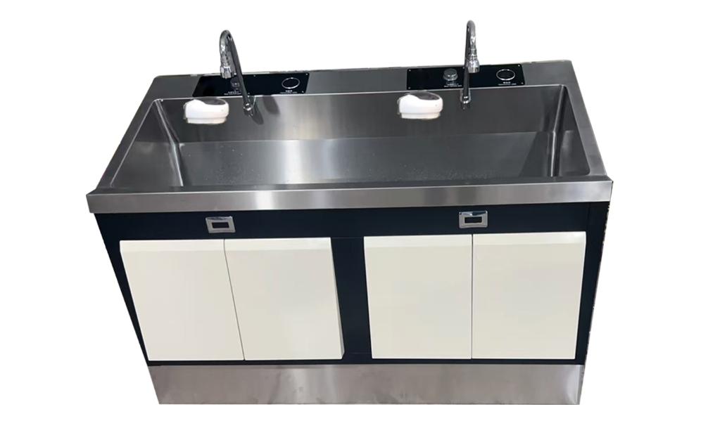 Customized Single Dual Triple Surgical Knee Control Panel Scrub Sink for Hospital