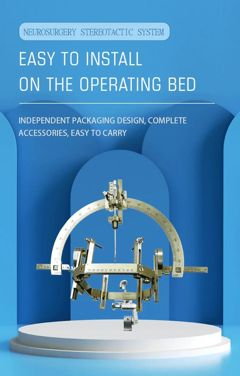 Neurosurgery Stereotactic Frame System with New Software