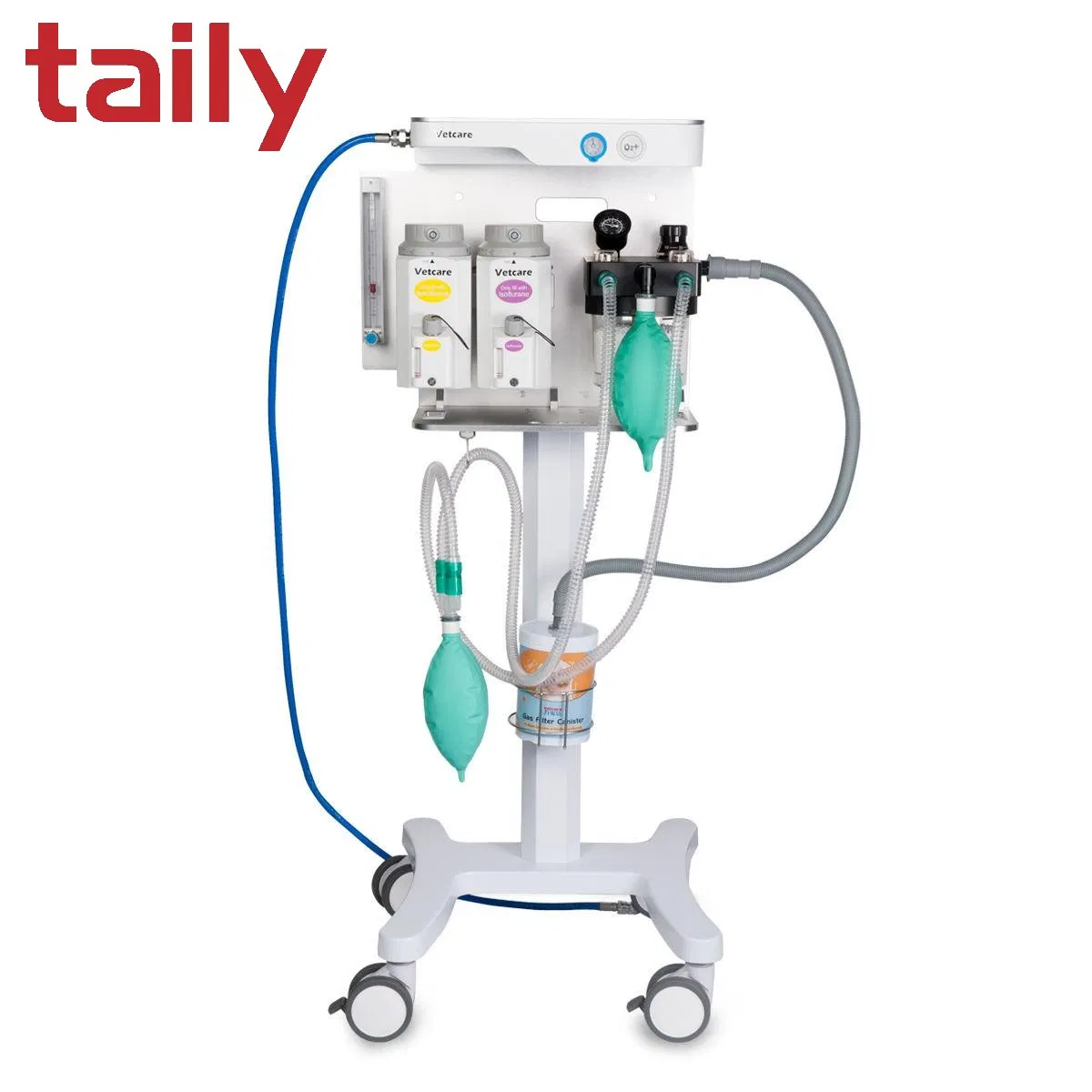 Double Vaporizer Wall Mount Veterinary Anesthesia Machine with Acgo Apl Agss