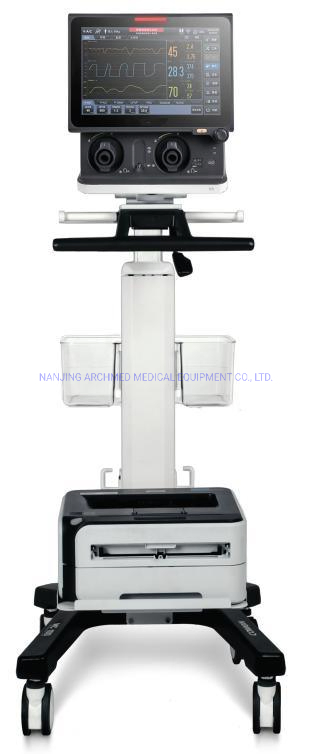 Medical Equipment Multifunctional ICU Ventilator with 12.1” TFT Touch Screen