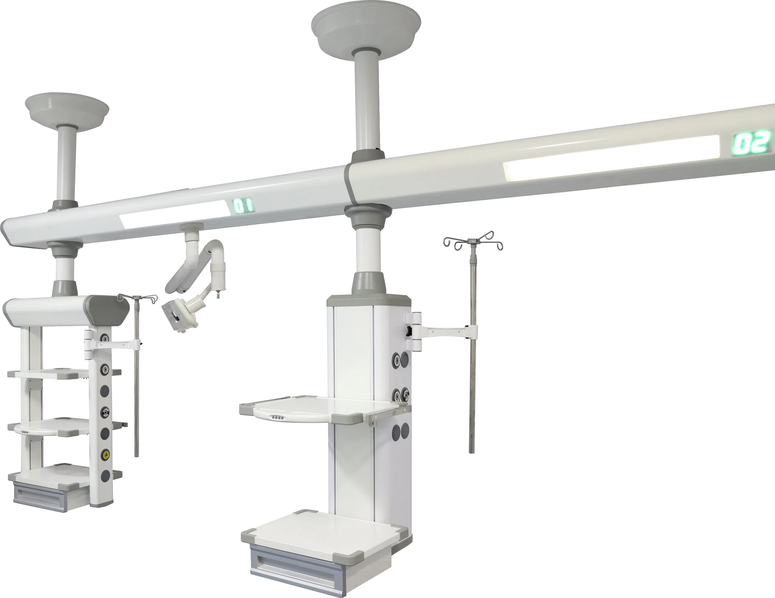 Customized Integration ICU Medical Bridge Pendant with Surgical Pendant and Examination Lamp