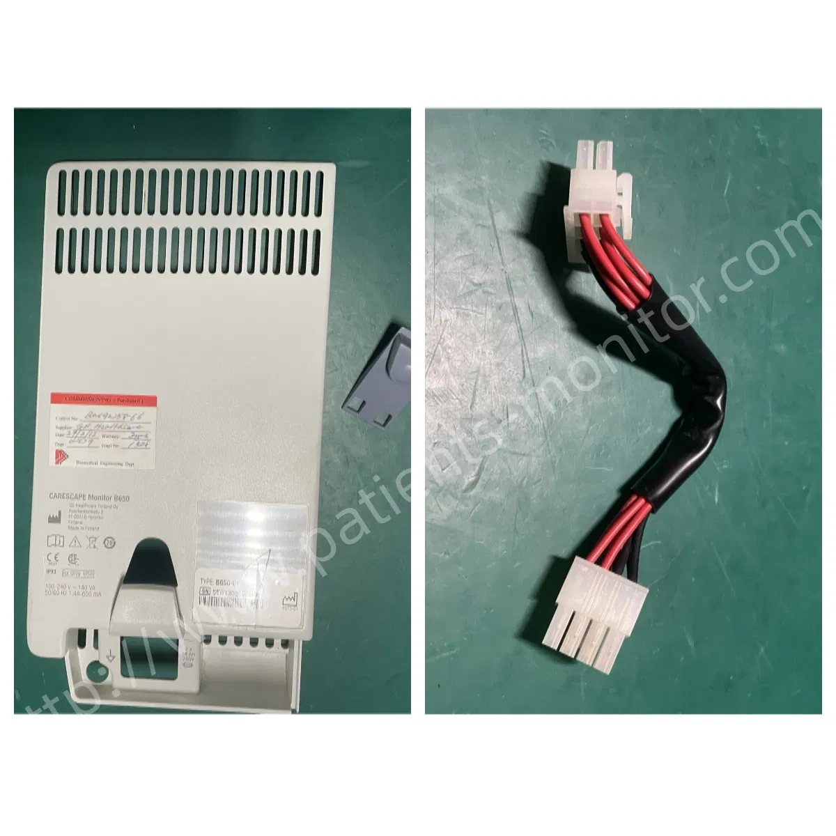 B650 Patient Monitor Battery Module Back Cover M1083634 Battery Panel Cable