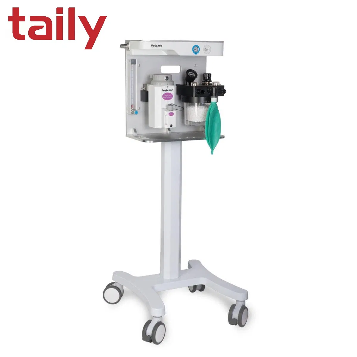 Double Vaporizer Wall Mount Veterinary Anesthesia Machine with Acgo Apl Agss