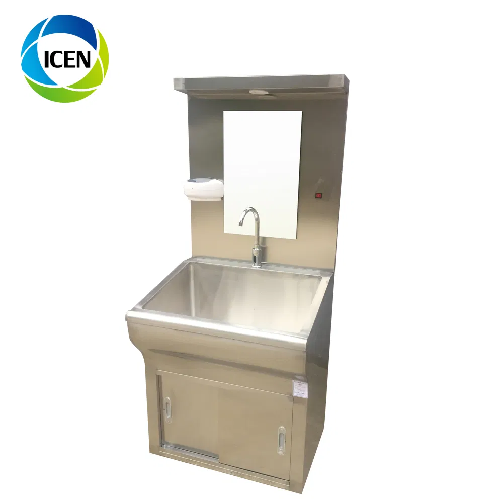 Two Compartment Inductive Medical Surgical Wash Basin Operating Theatre Scrub Sink
