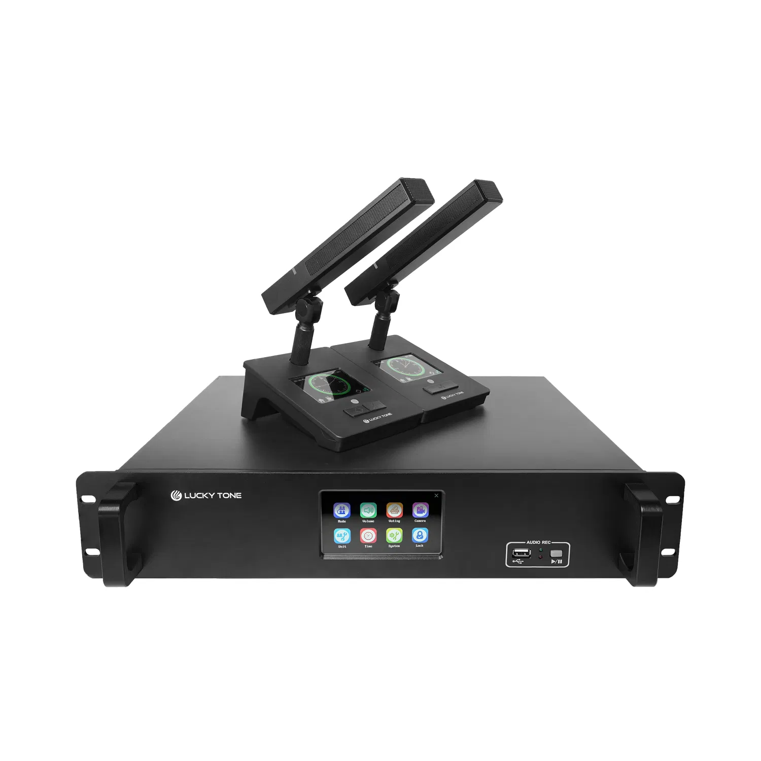 Digital Professional Conference System with Discussion, Visual Tracking, Sign-in, Voting and Recording