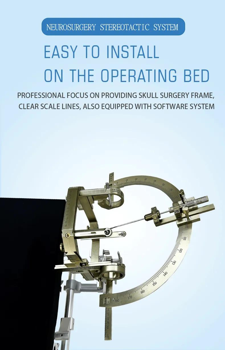 Neurosurgery Stereotactic Frame System with New Software