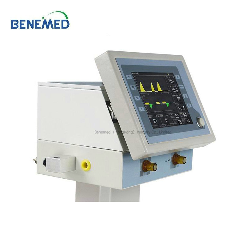 Quality Medical Emergency Equipment ICU Ventilator with Air Compressor