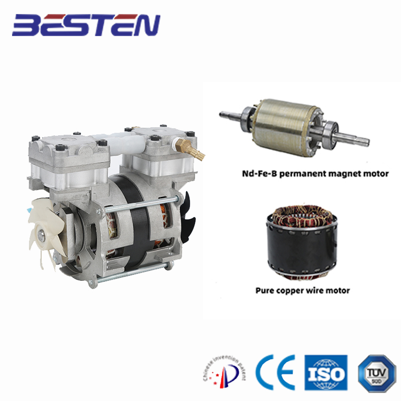 Small Oil-Free Air Compressor Vacuum Pump for on-Line Medical Testing Equipment in Laboratory Air Compressor for Beauty Instrument Pump for Sputum Aspirator