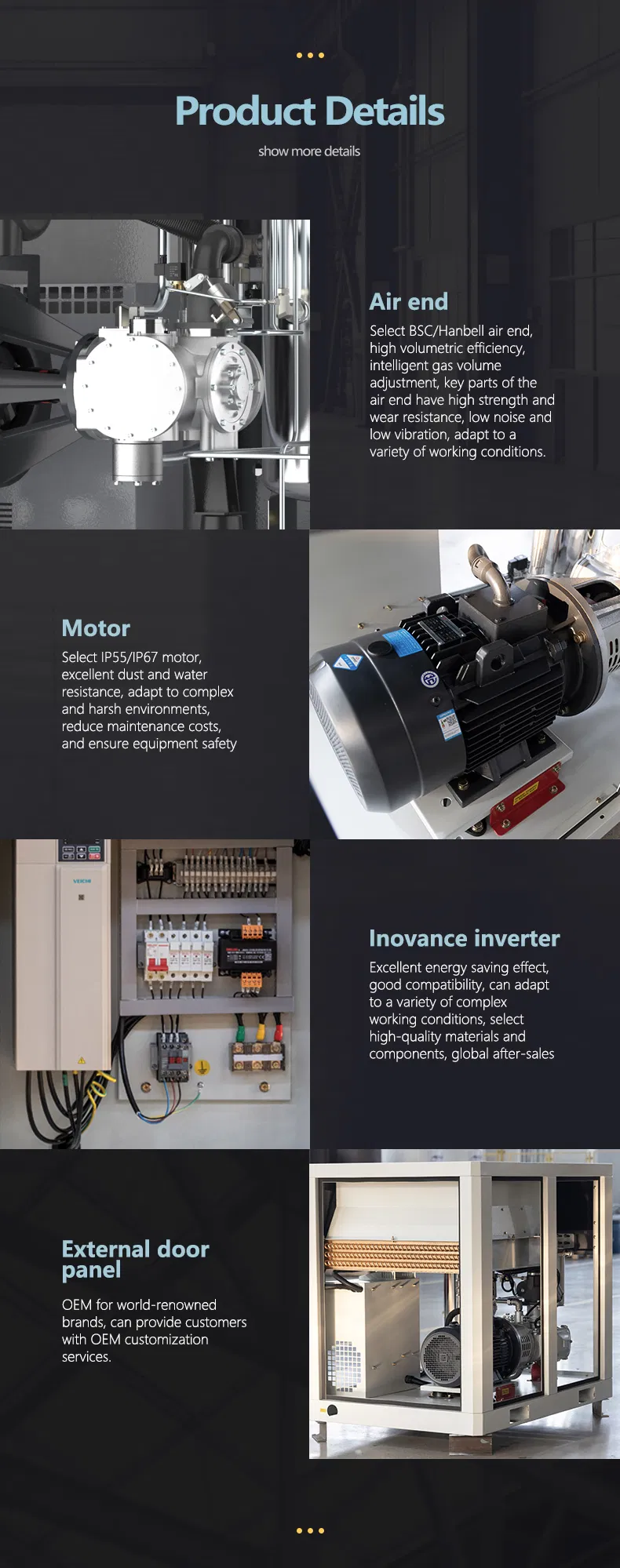 Oil Free Air Compressor Specifications