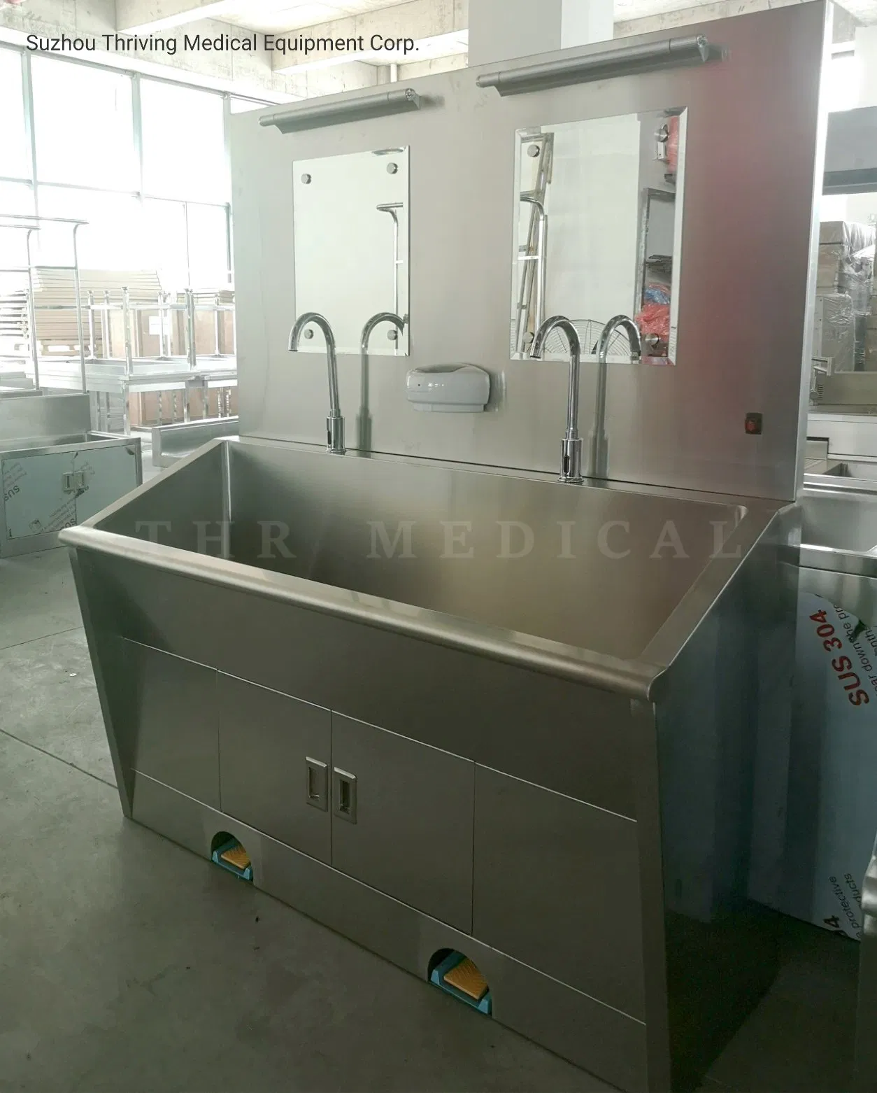 304 Medical Laboratory Equipment Surgical Scrub Sink (THR-SS027)