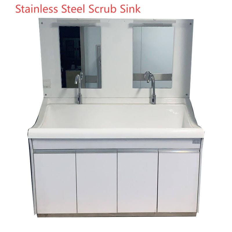 Best Selling Double-Basin Hospital Sink with Sensor Stainless Steel Surgical Scrub Sink