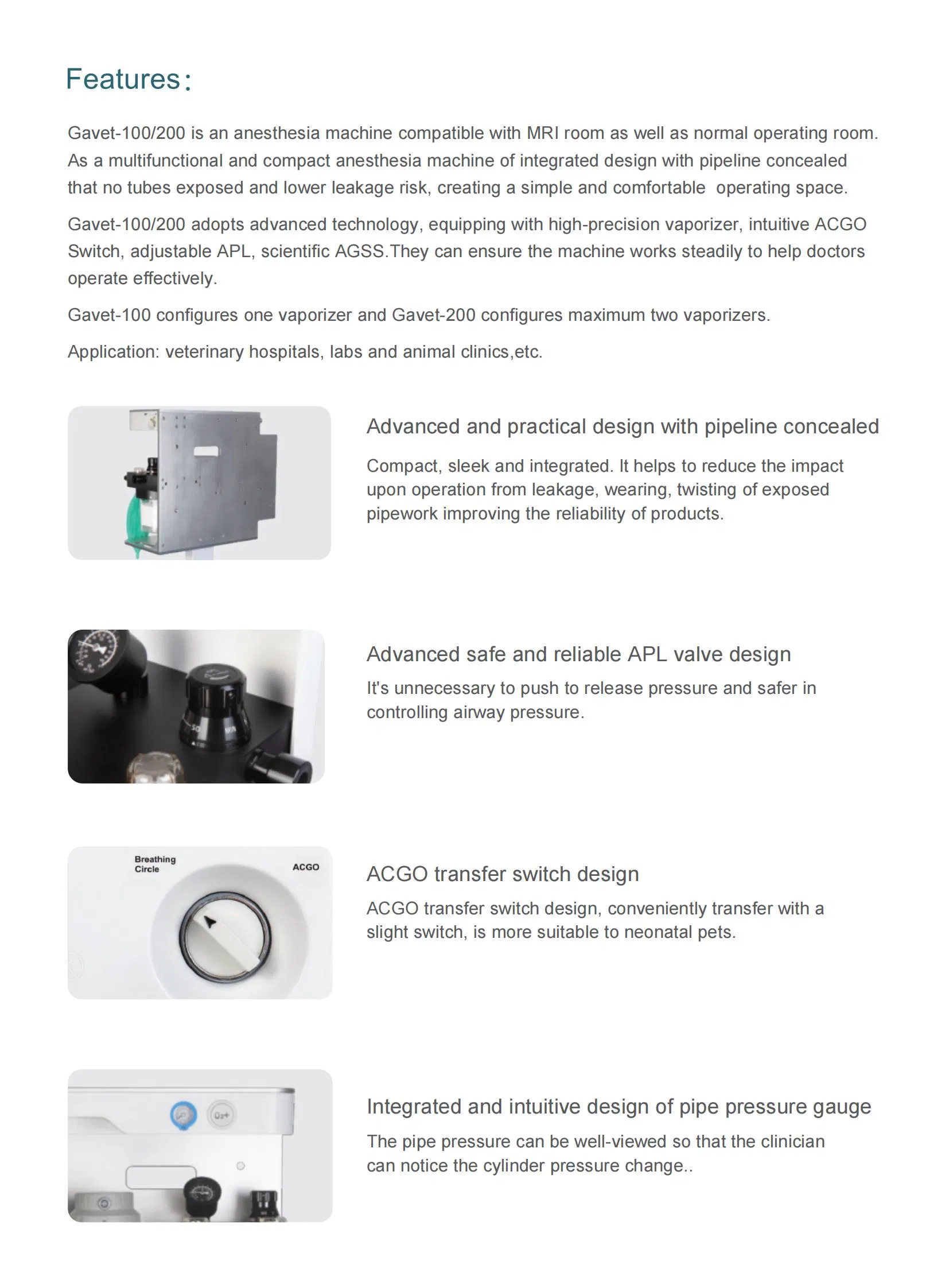 Veterinary Anesthesia Machine Detail 2