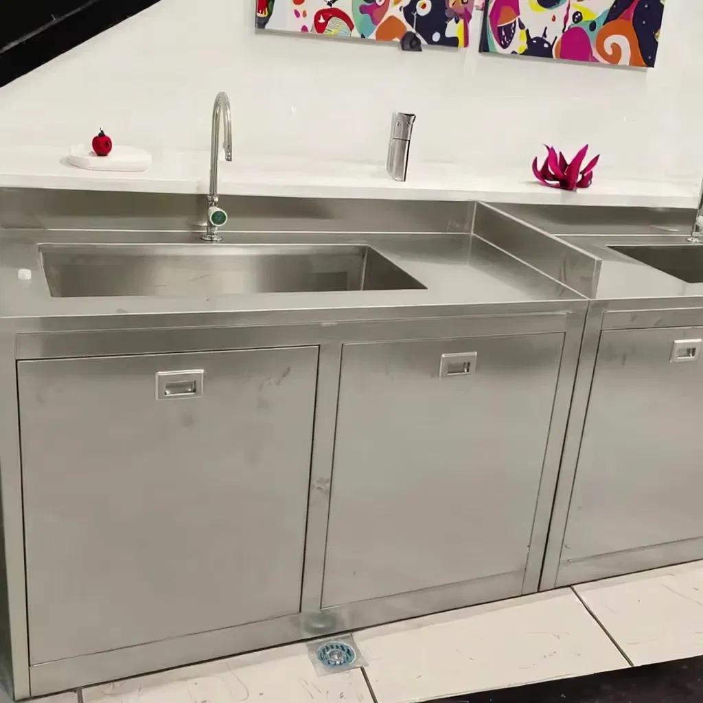 Lab Furniture Accessory All 304/306 Stainless Steel Clean Laboratory Hand Wash Sink Hospital Surgical Scrub Sink