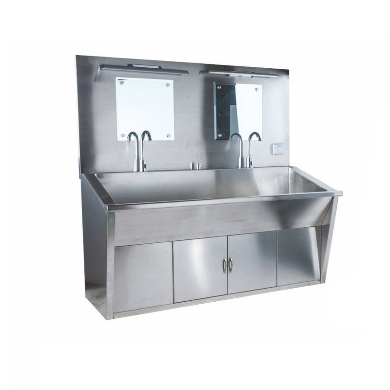 Satin Finished Single Station Surgical Scrub Sink 304 Stainless Steel Hand Washing Medical Sink for Doctors