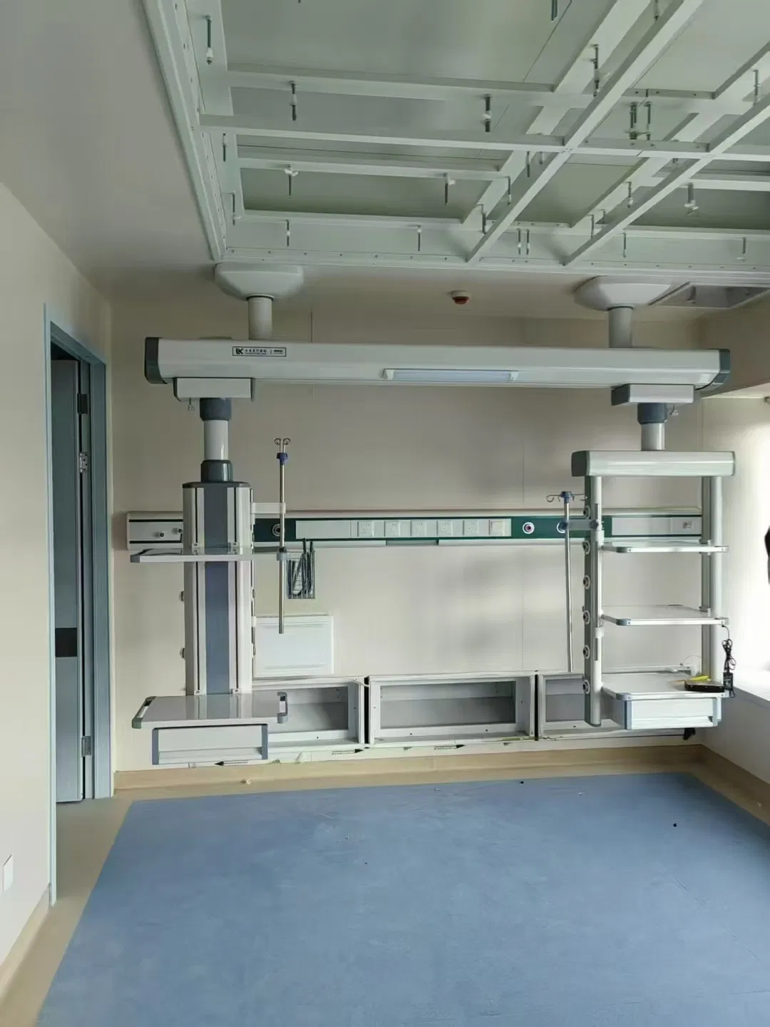 ICU Medical Bridge Pendant (Dry-Wet Separation) with Gas/Electrical Outlets &amp; Adjustable Platform, for Intensive Care Unit