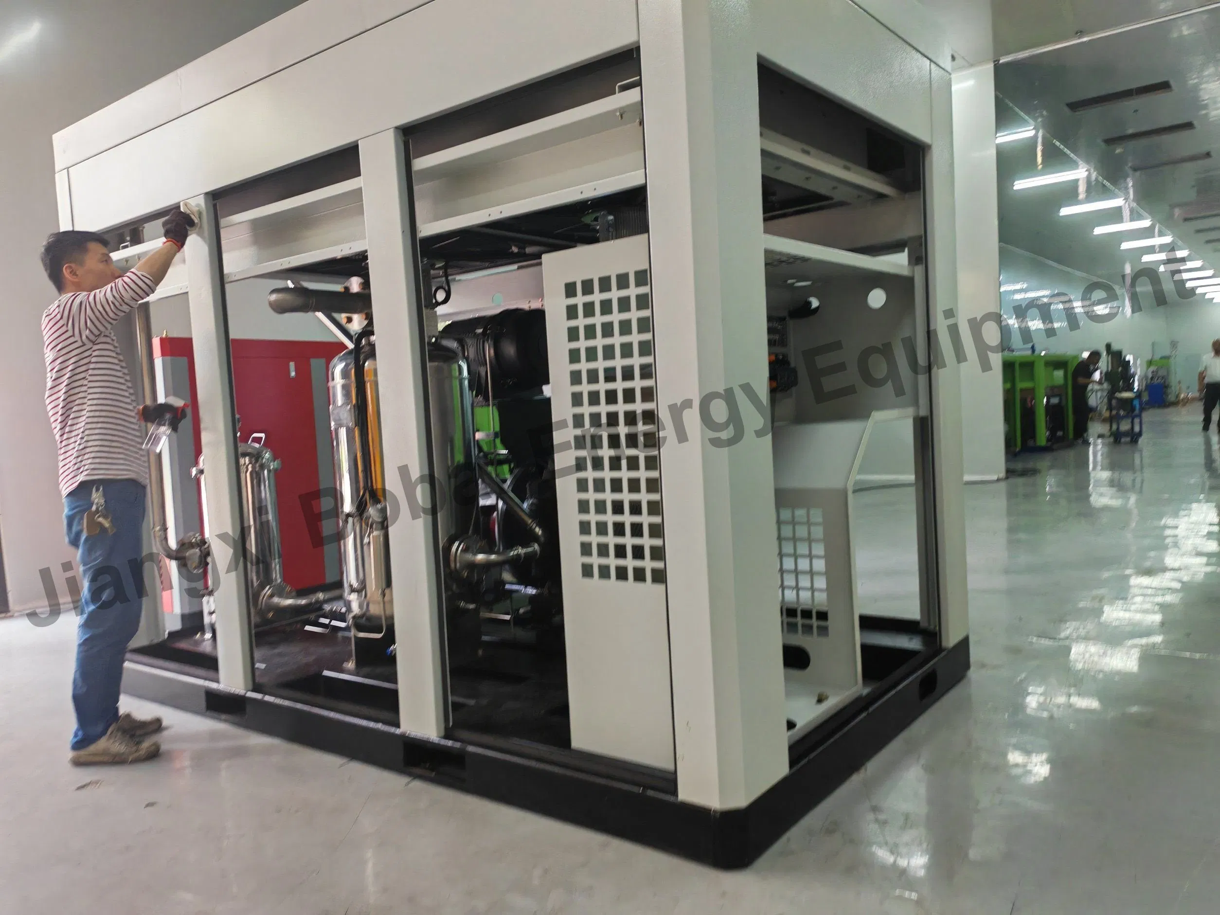 1/2 Price of Atlas Copco 8bar 10bar Medical Dry Oil Free VSD Rotary Screw Type Water Lubricating Air Compressor