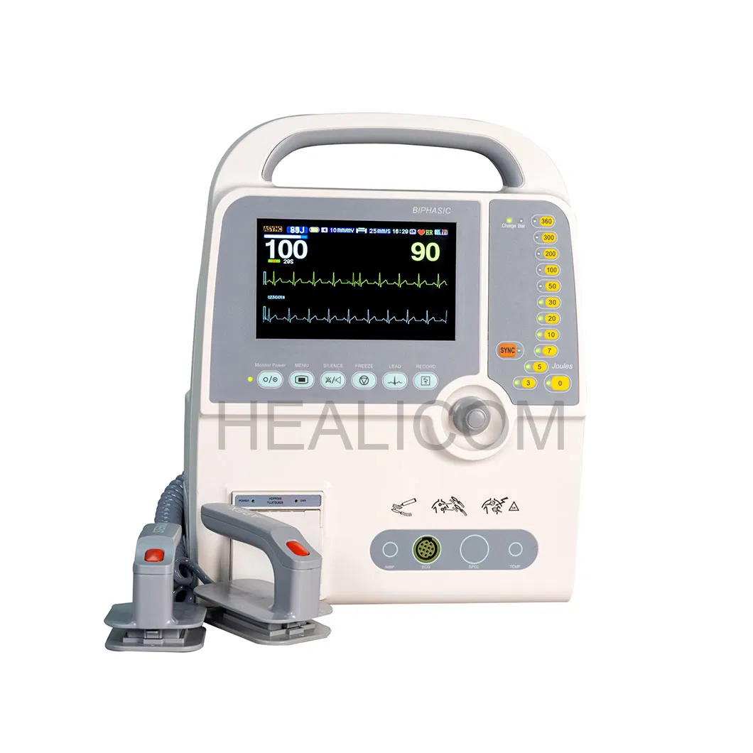 Hc-8000d Portable Biphasic Emergency Cardiac External Defibrillator
