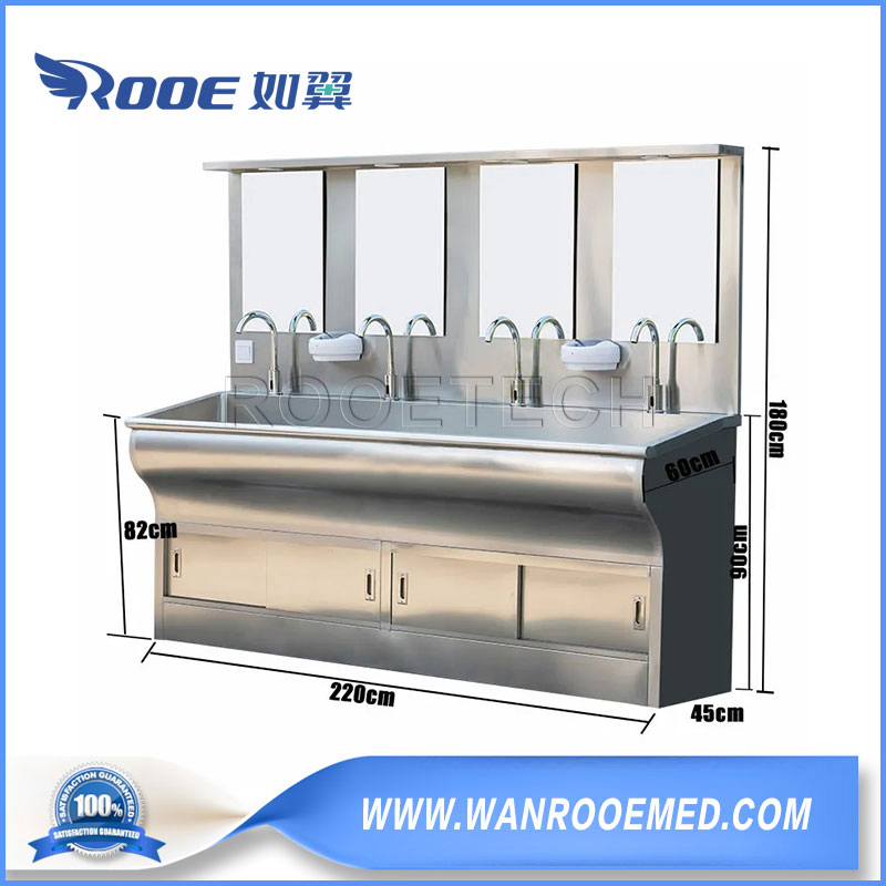 304 Stainless Steel Doctor Surgical Hand Washing Trough Operating Theatre Scrub Sink
