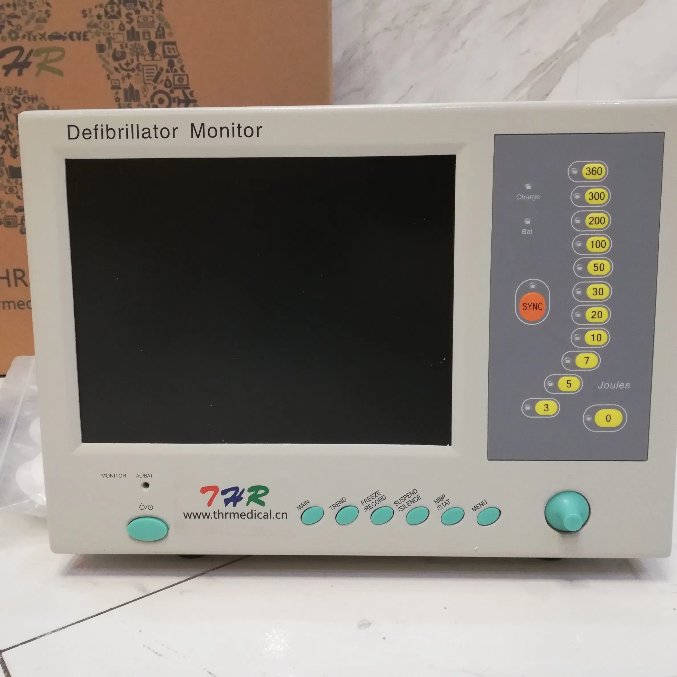 Hospital Automatic Portable Cardiac Defibrillator Machine (THR-MD-800B)