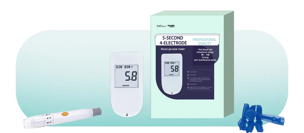 Medidor de glucosa en sangre digital fácil de usar