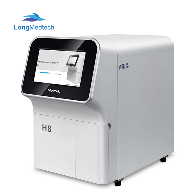 Analizador de Hemoglobina de Laboratorio HPLC Cromatografía Líquida de Alta Resolución (HPLC) Totalmente Automático H8 Analizador de Hemoglobina