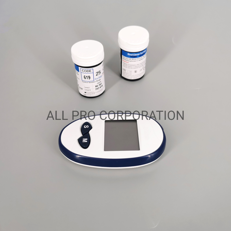 Medidor de glucosa en sangre electrónico para prueba de diabetes en casa