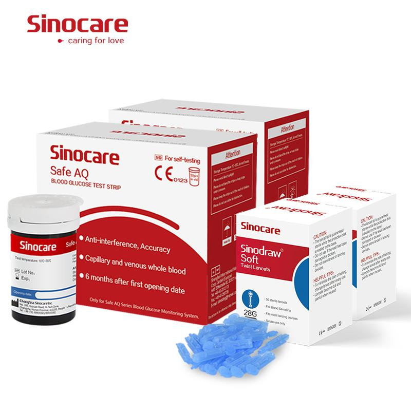 Sistema de Monitoreo de Glucosa en Sangre Telemedicina Sinocare para el Hogar Kit de Glucometro Medidor de Glucosa en Sangre Inalámbrico