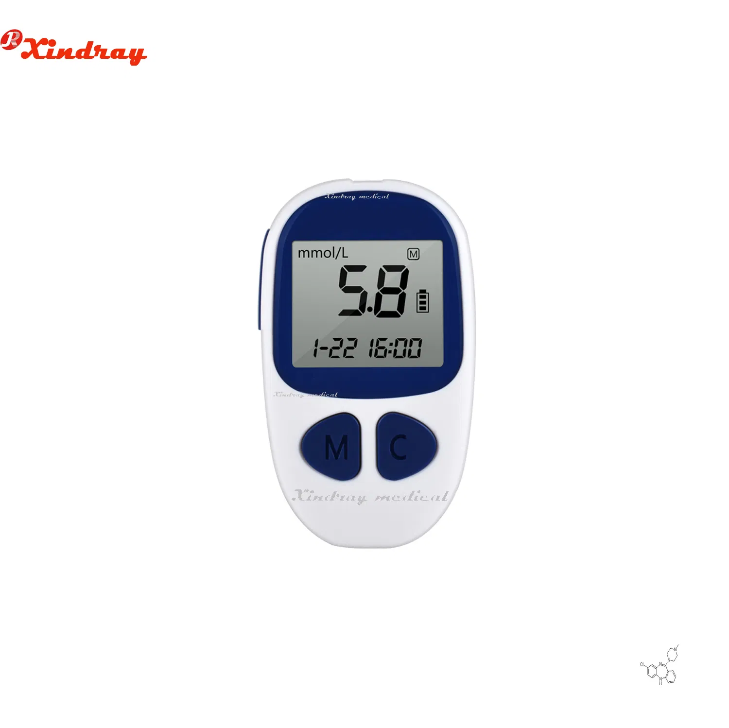 Medidor de glucosa en sangre electrónico, glucómetro, monitor de glucosa en sangre