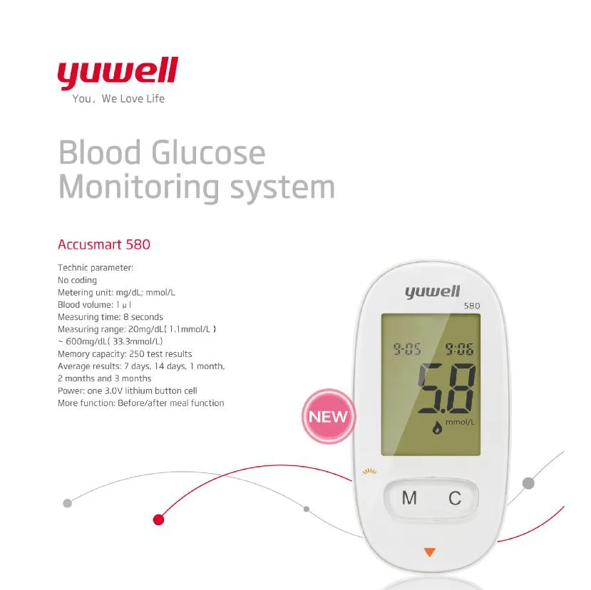 Detalle del Medidor de Glucosa Accusure 580