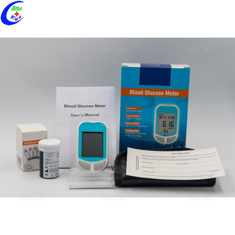 Medidor de glucosa en sangre de monitor médico OEM, tiras de prueba, monitores