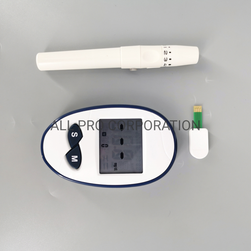 Medidor de glucosa en sangre electrónico para prueba de diabetes en casa