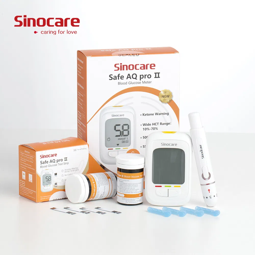 Tiras de prueba para medidor de glucosa en sangre Sinocare, medidor de glucosa en sangre, cuidado de la diabetes, medidor de glucosa en sangre Contour Plus, medidor de glucosa en sangre multifuncional