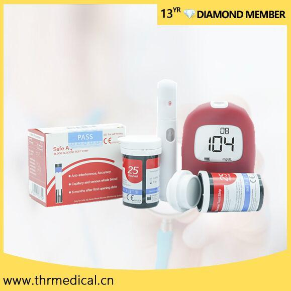 Medidor de Glucosa en Sangre Tiras de Prueba de Azúcar (THR-BG03)