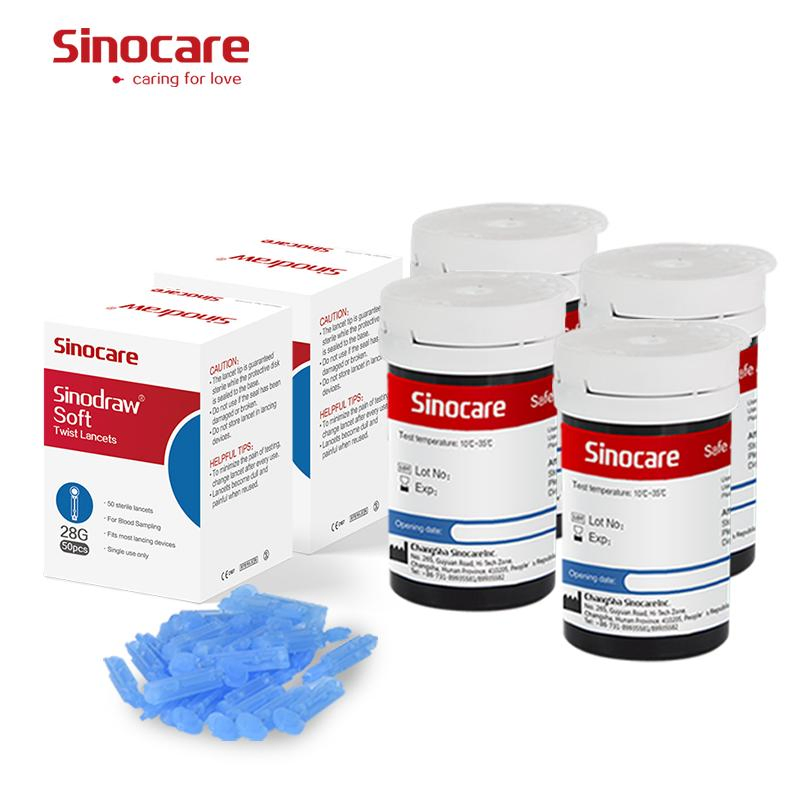 Sistema de Monitoreo de Glucosa en Sangre Telemedicina Sinocare para el Hogar Kit de Glucometro Medidor de Glucosa en Sangre Inalámbrico