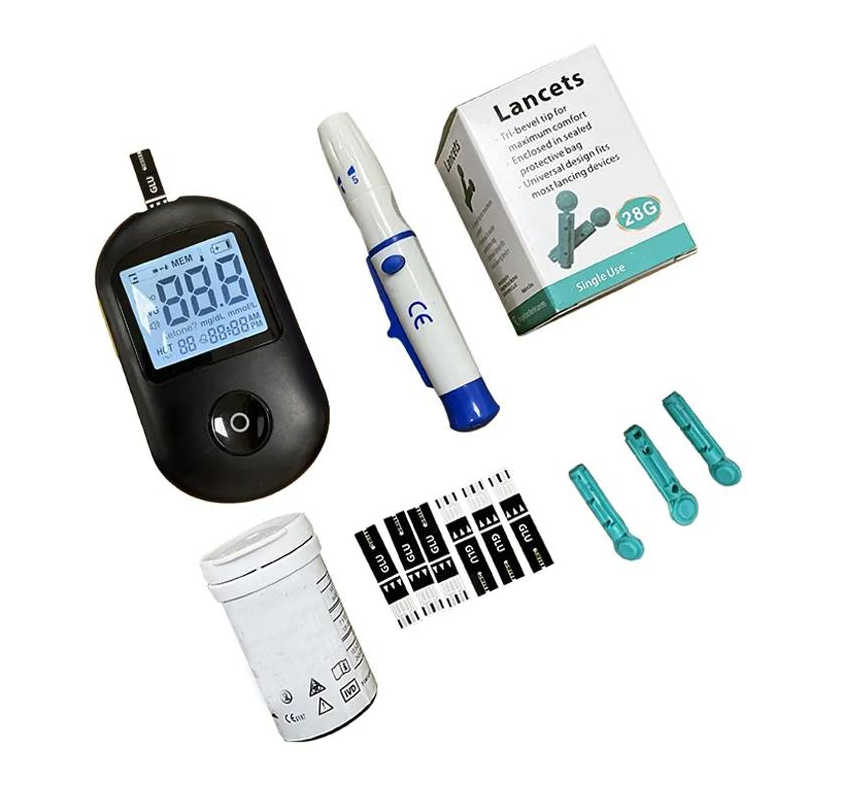 Medidor de glucosa en sangre digital, dispositivo de prueba de glucosa para diabetes preciso
