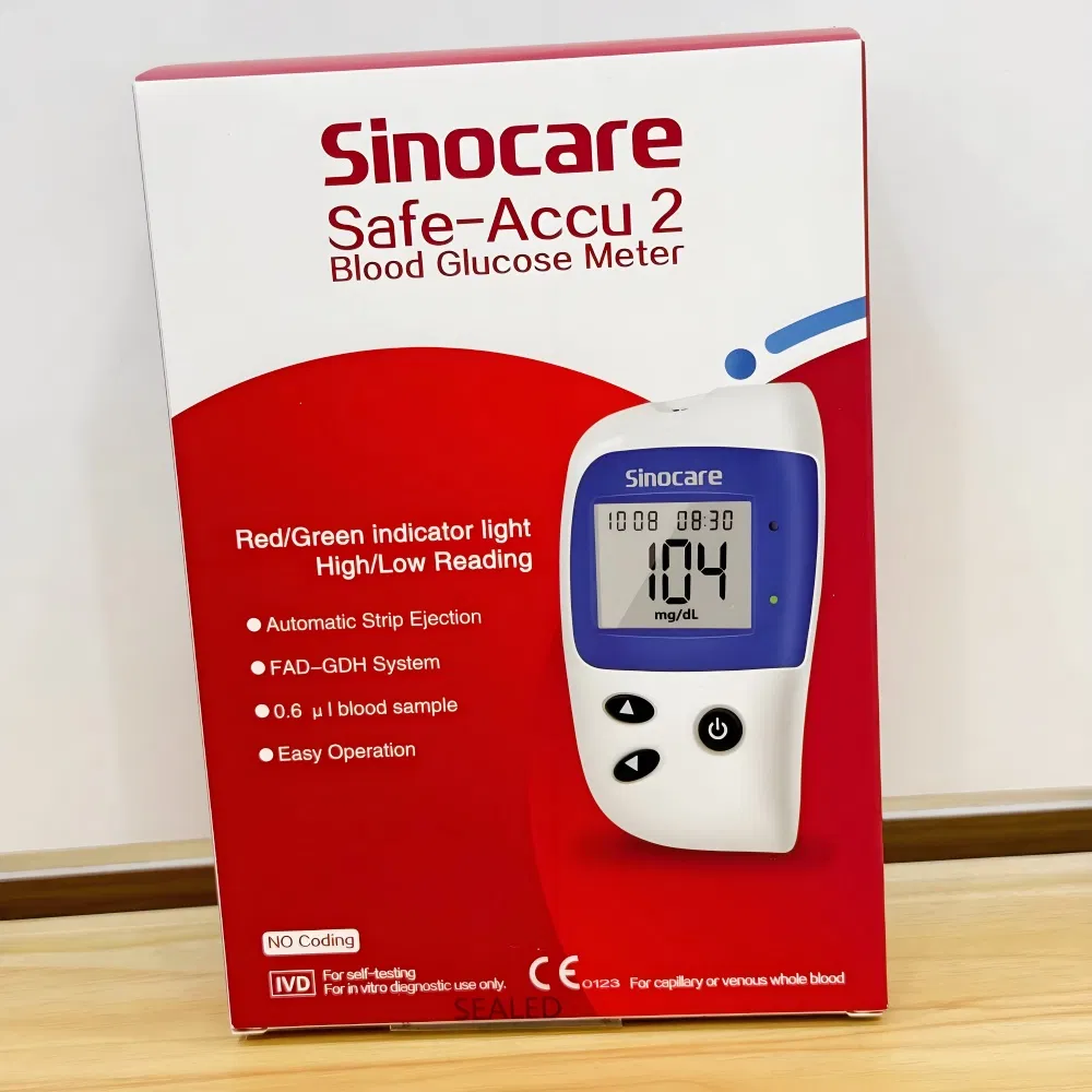 Medidor de Glucosa en Sangre Accu 2 Medidor de Glucosa en Sangre Portátil
