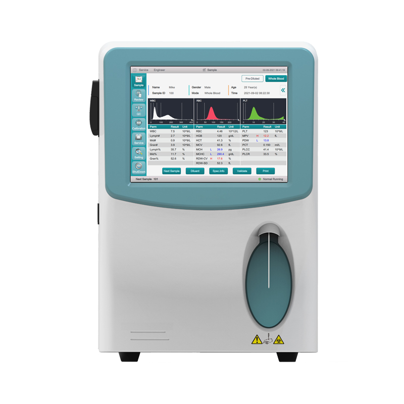 Analizador de hematología de alta calidad y durabilidad con sistema de apertura automática variado
