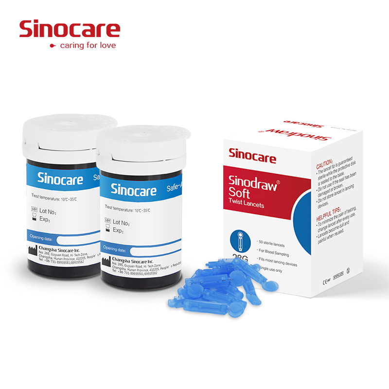 Medidor de glucosa en sangre Sinocare hecho para uso doméstico
