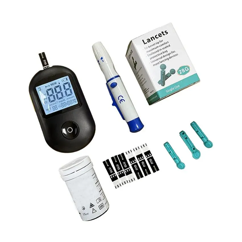 Medidor de glucosa en sangre digital, dispositivo de prueba de glucosa para diabetes preciso