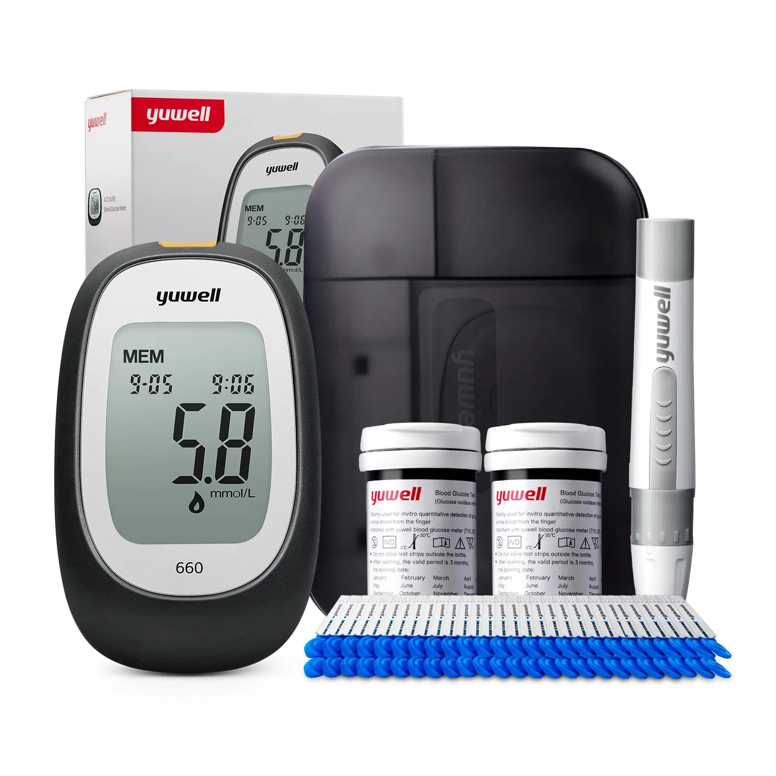 Máquina de glucómetro dispositivo de monitoreo médico doméstico Yuwell 710 580 510 310