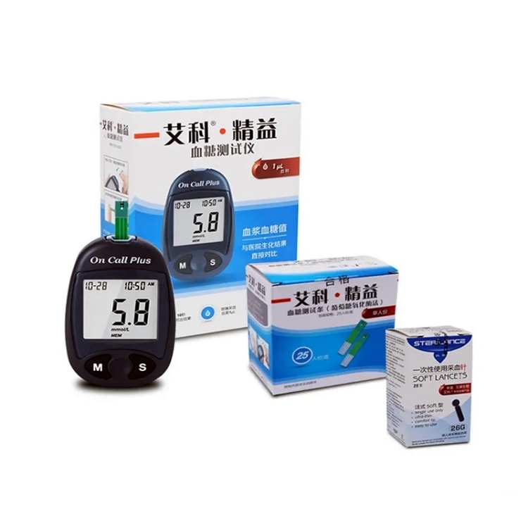 10boxes Acon on Call Plus Tira de Prueba de Glucosa Tira de Prueba de Azúcar en Sangre Obtén Uno Gratis Medidor de Glucosa en Sangre Acon on Call Plus Glucometro