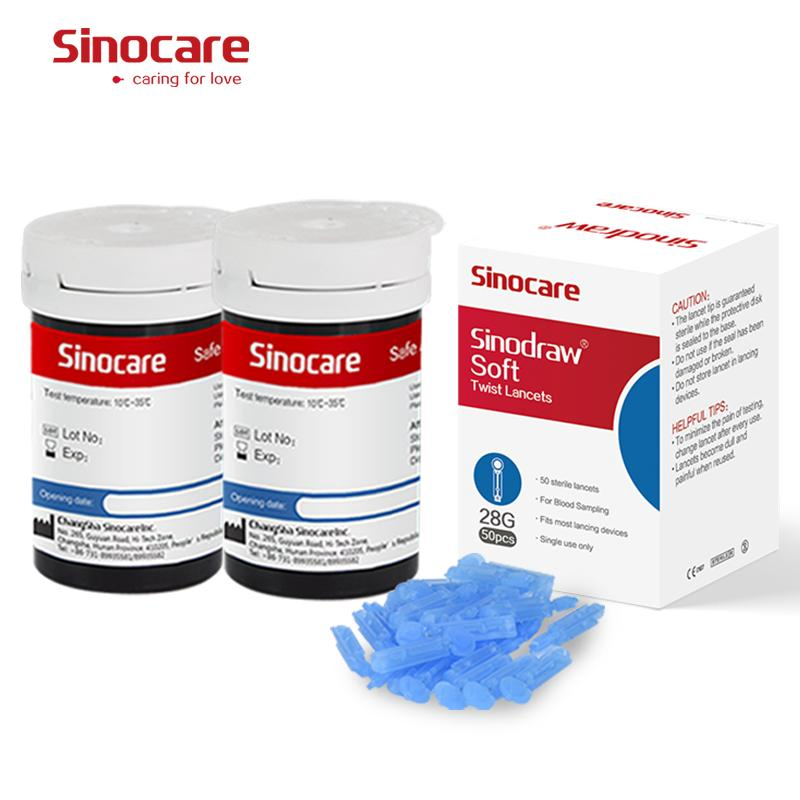 Sistema de Monitoreo de Glucosa en Sangre Telemedicina Sinocare para el Hogar Kit de Glucometro Medidor de Glucosa en Sangre Inalámbrico