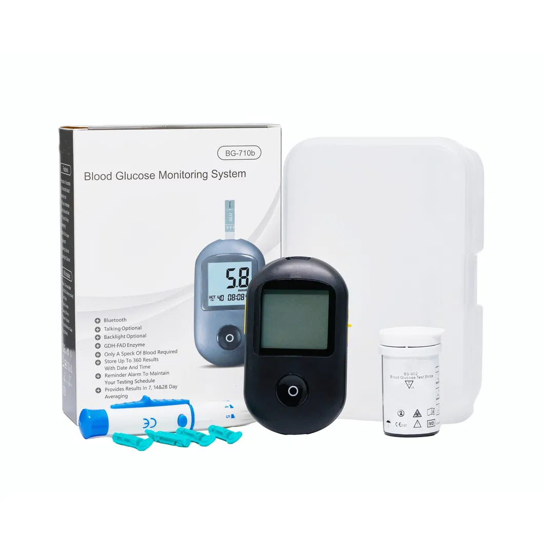 Medidor de glucosa en sangre digital, dispositivo de prueba de glucosa para diabetes preciso