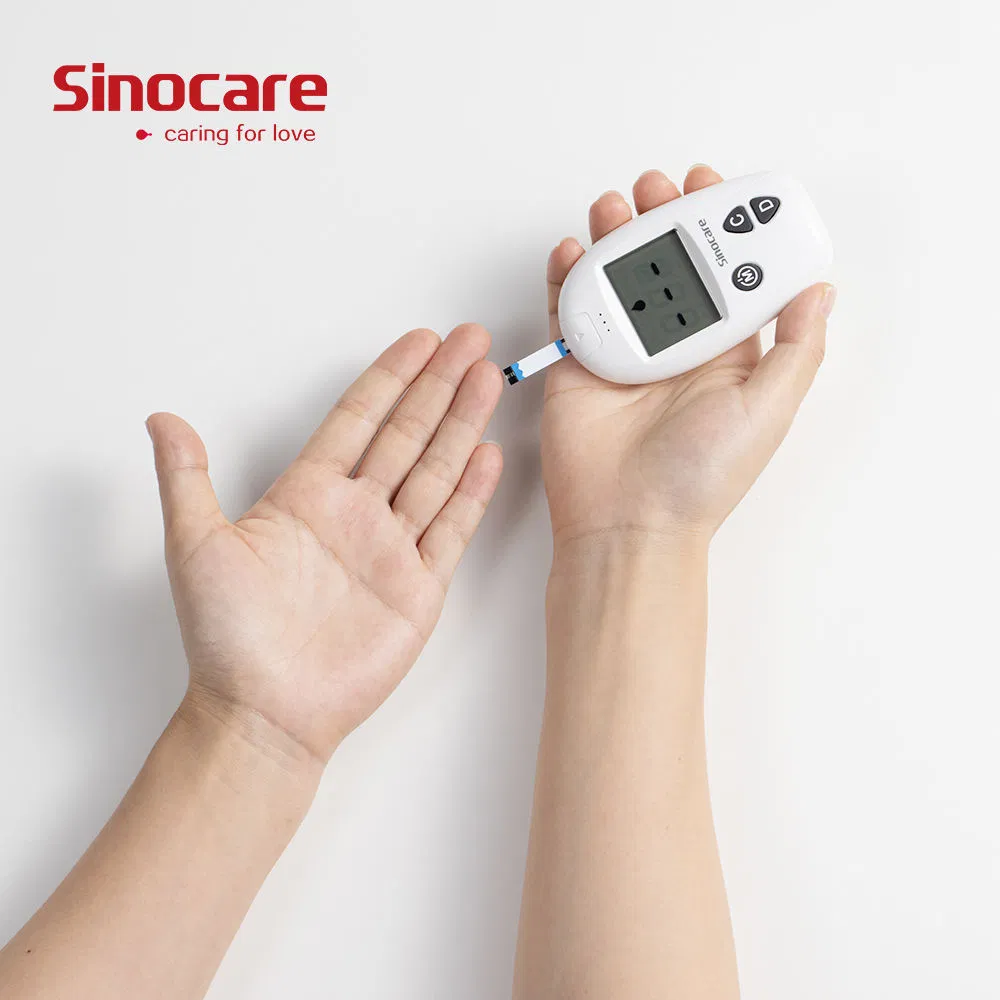 Tiras de prueba de diabetes Sinocare, precio del medidor de azúcar en sangre, kit de medidor de glucosa