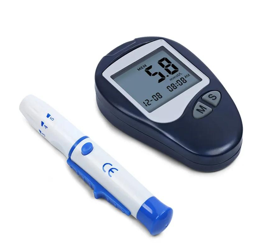 Medidor de glucosa en sangre digital aprobado por la CE para el monitoreo de la diabetes