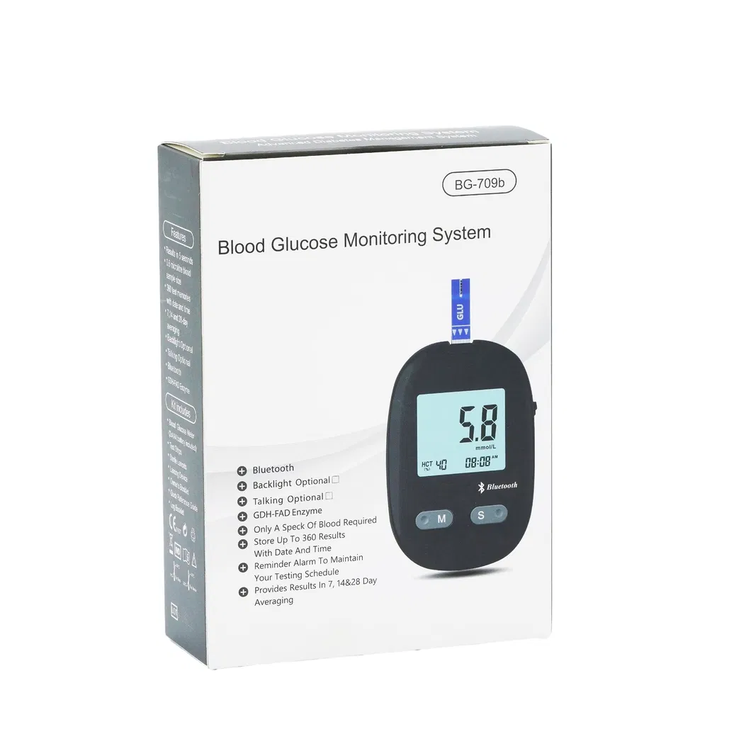 Medidor de glucosa en sangre Bluetooth inteligente para lecturas precisas