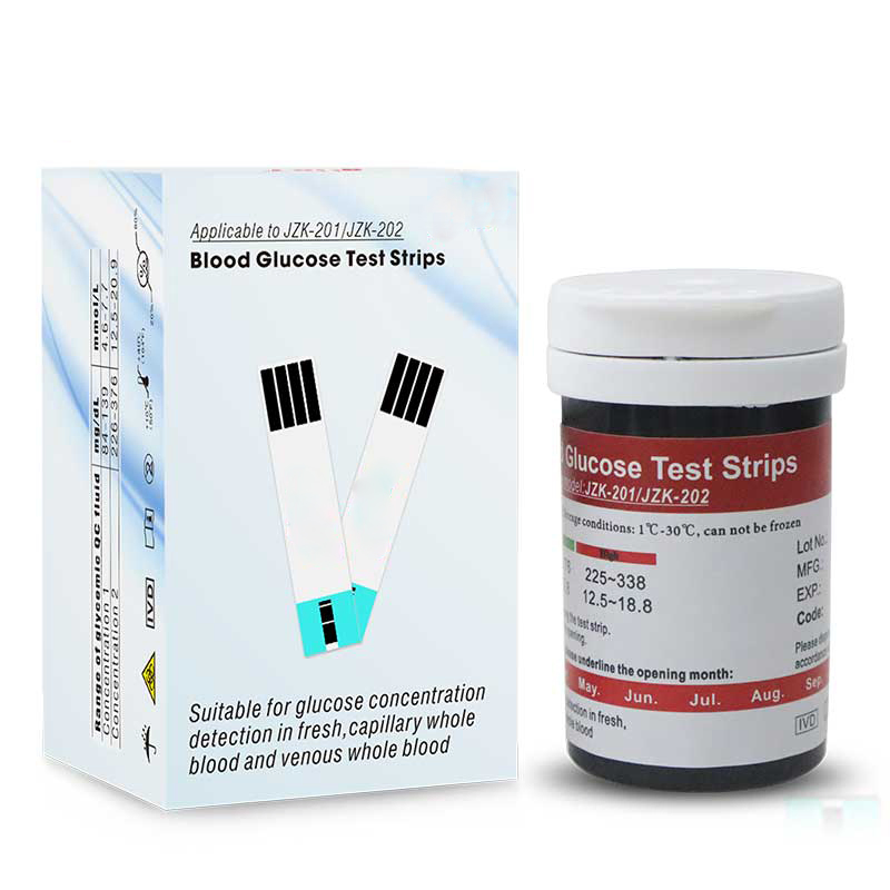 Nuevo Monitor de Glucosa en Sangre LCD Portátil Dispositivo de Análisis de Azúcar para el Hogar con 50 Aguja y 50 Tiras de Prueba
