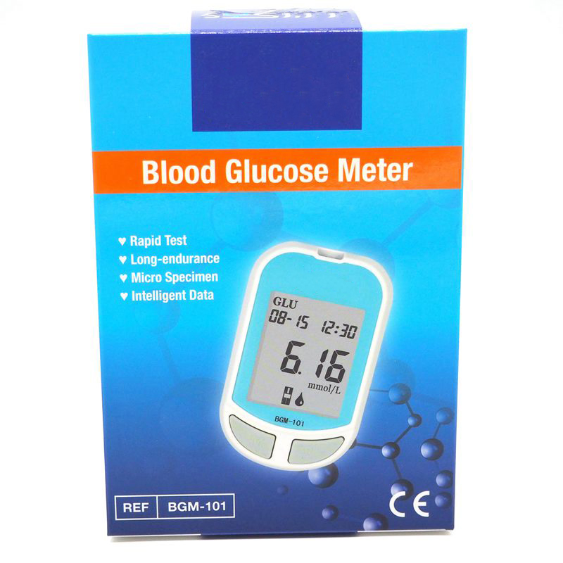 Función de transmisión de voz Bluetooth portátil Medidor de glucosa en sangre electrónico CE ISO