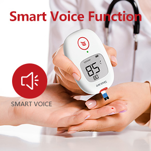Monitor de glucosa en sangre digital inteligente Sinocare, glucómetro con medidor de glucosa en sangre para diabetes